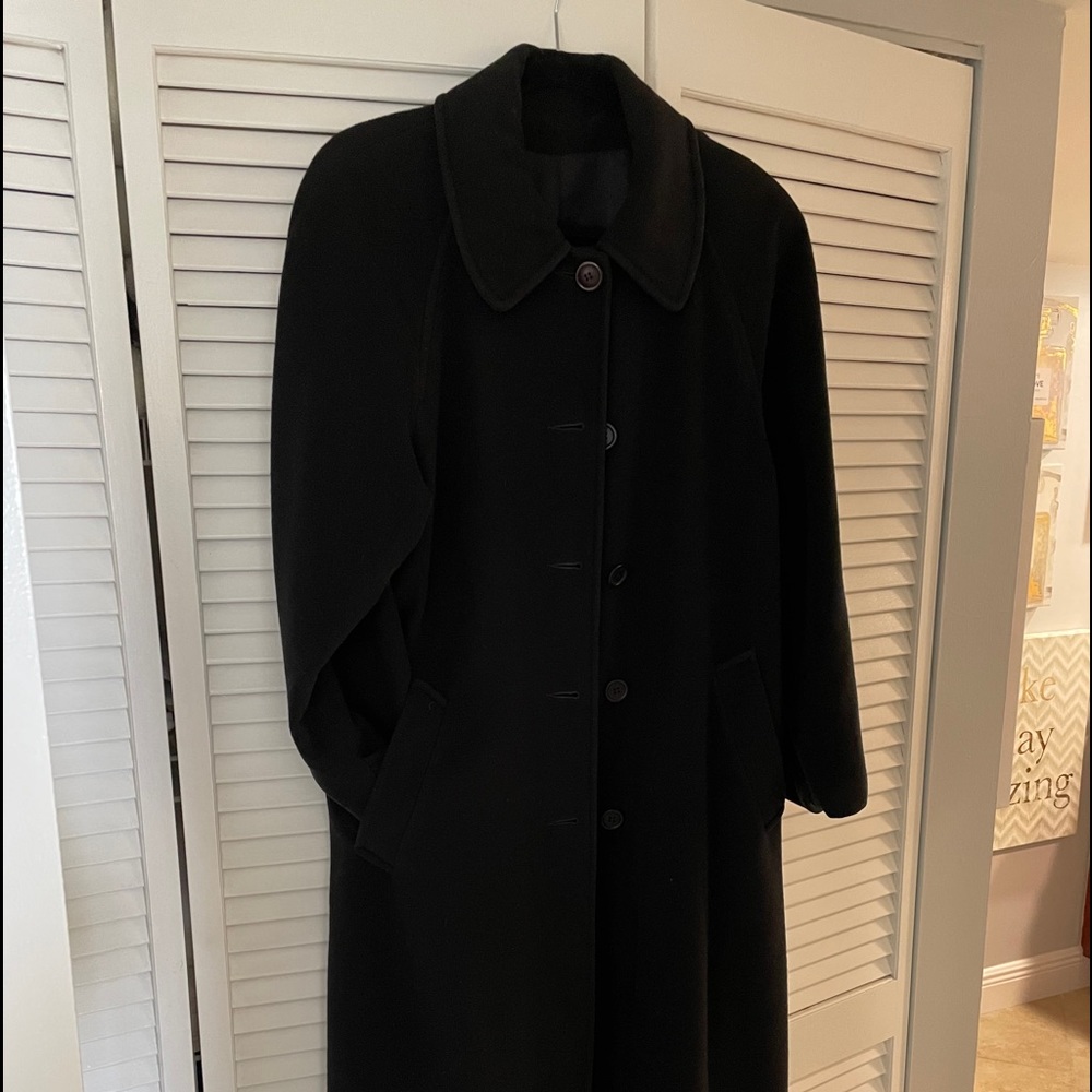 100% cashmere full length coat.